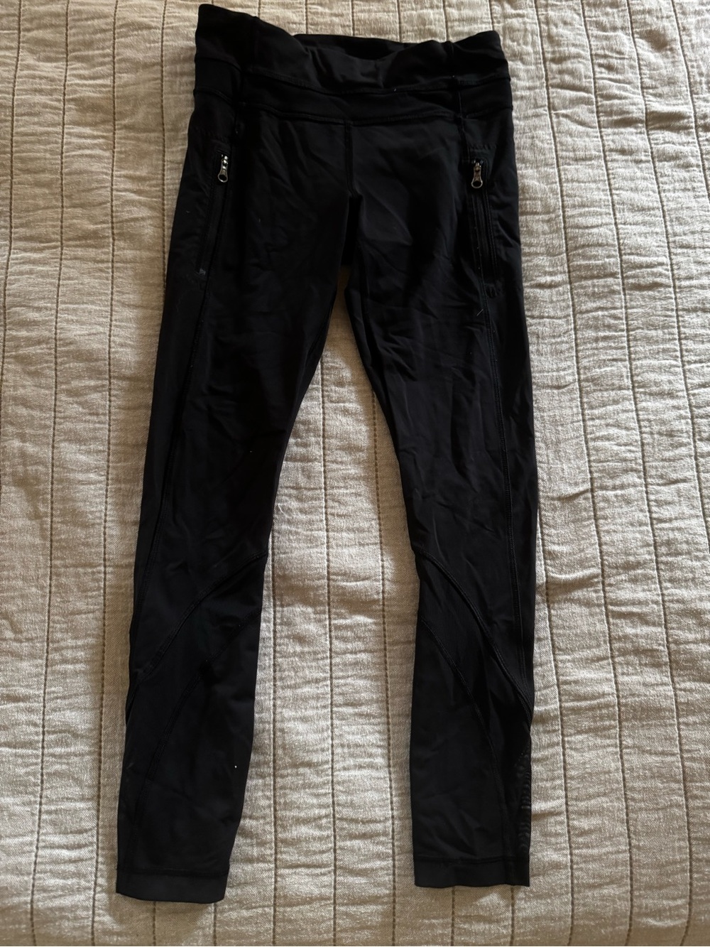 lululemon athletica Black High-Rise Zip Pocket Leggings